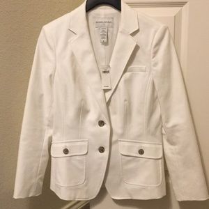 Banana Republic Factory White Blazer 4 NWT